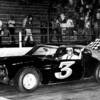 Bob Pronger #3 with his last checker flag at Raceway Park. He went missing the next day and was never seen again.